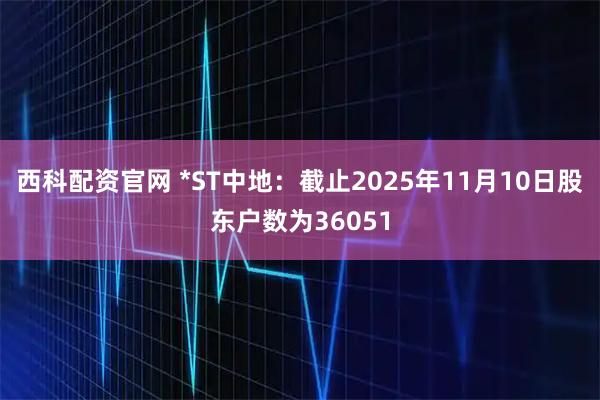 西科配资官网 *ST中地：截止2025年11月10日股东户数为36051