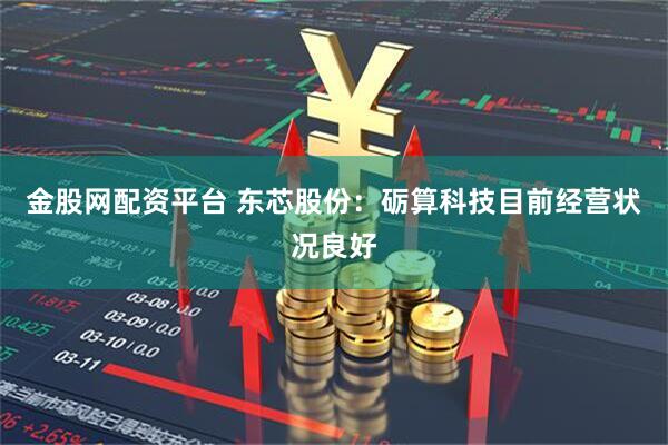 金股网配资平台 东芯股份：砺算科技目前经营状况良好